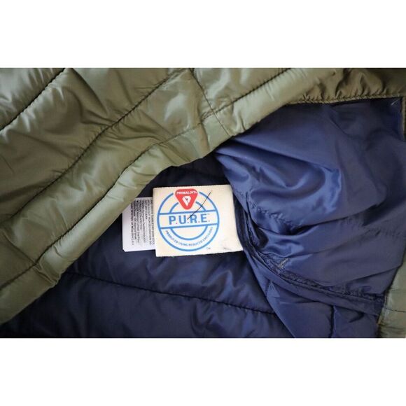 Gap Kids Sz S (6-7) Olive Green Recycled Lightweight PrimaLoft Puffer Jacket - Picture 7 of 10